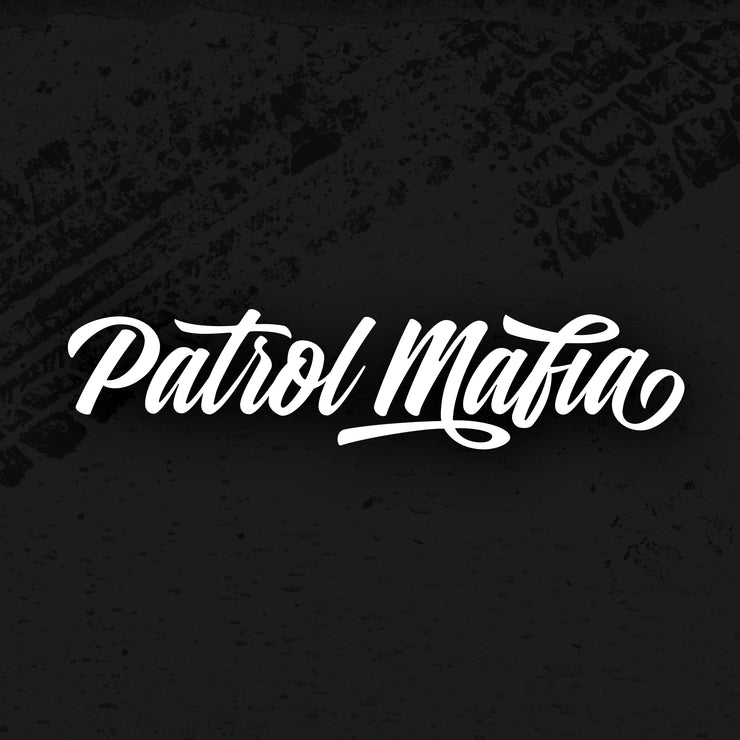 Patrol Mafia Script Logo (White)