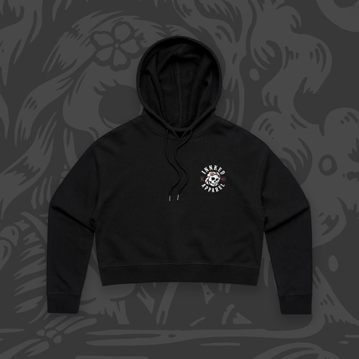 Smoke Queen Cropped Hoodie